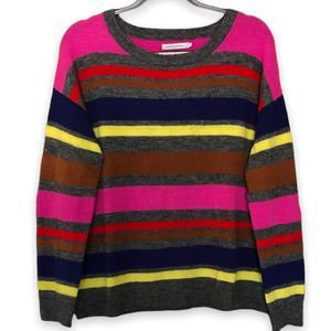 STITCHES & STRIPES size L colorful super soft sweater loose relaxed fit 162